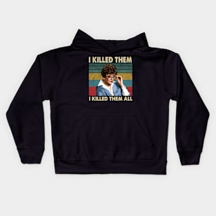 Vintage I Killed Them I Killed Them All Kids Hoodie